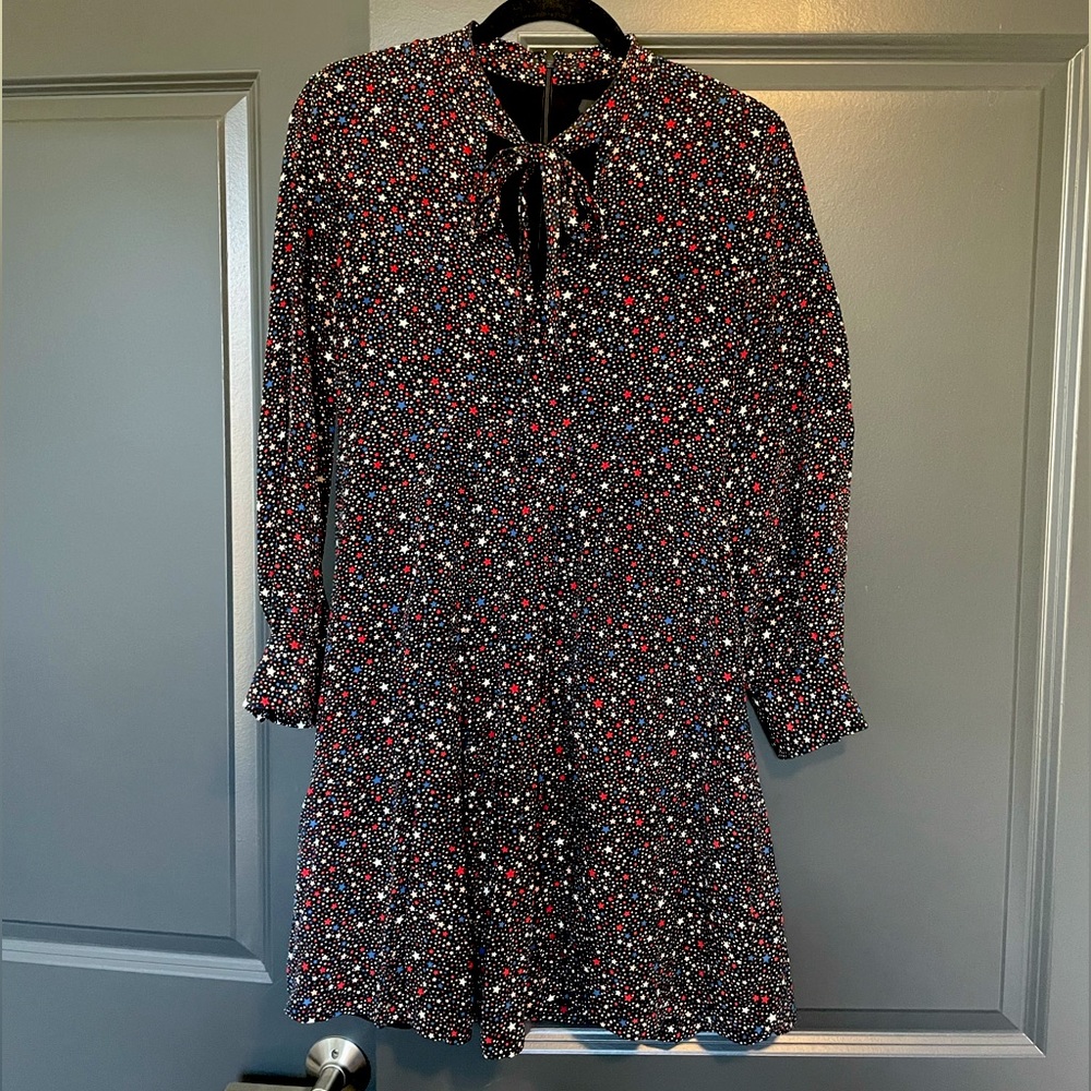 Madewell Silk Star Print Dress